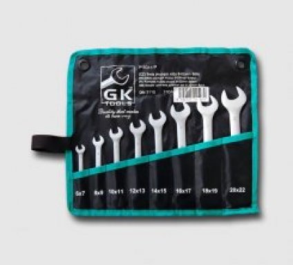 Sada plochých klíčů 6-22 mm 8 dílů mat.chrom-obal