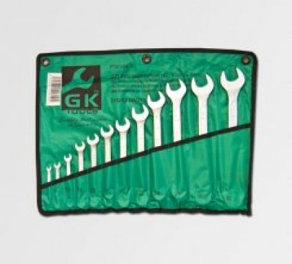 Sada očkopl.klíčů 6-32 mm 12 dílů matný chrom-obal