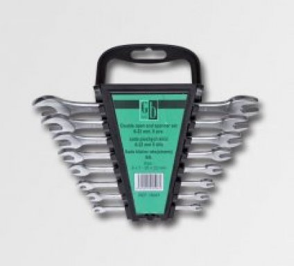 Sada plochých klíčů 6-22 mm 8 dílů matný chrom