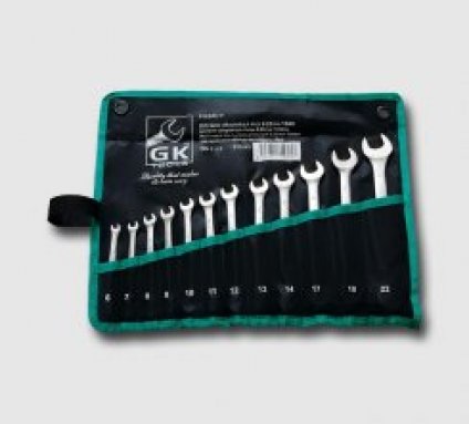 Sada očkopl.klíčů 6-22 mm 12 dílů matný chrom-obal