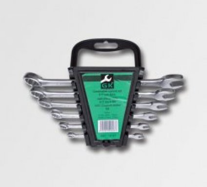 Sada očkopl.klíčů 6-17 mm 6 dílů matný chrom