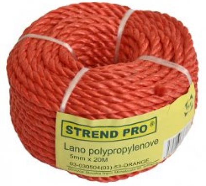 Lano PP, 20 m - 8mm H432074 Kování, schránky