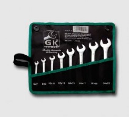 Sada plochých klíčů 6-22 mm 8 dílů chrom-obal