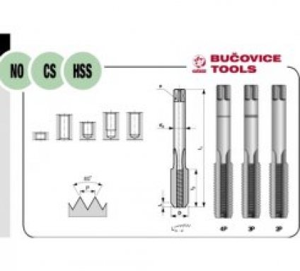 Závitník M6 II 2N  NO ČSN 22 3010 Narex Bučovice 110,06...
