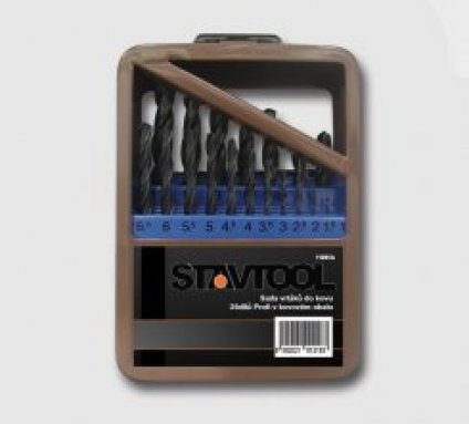 Sada vrtáků do kovu černé 25dílů Profi kov.obal
