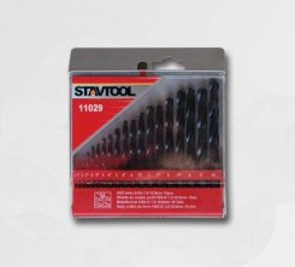 Sada vrtáků do kovu  černé 19dílů Profi