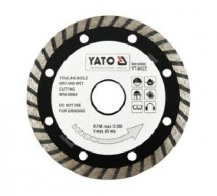 Kotouč diamantový 230 x 22,2 x 3,1 mm turbo YATO YT-602...
