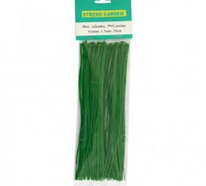 Drát zahradní PVC, řezaný (100ks) 0,4x3mm/100mm H217368...