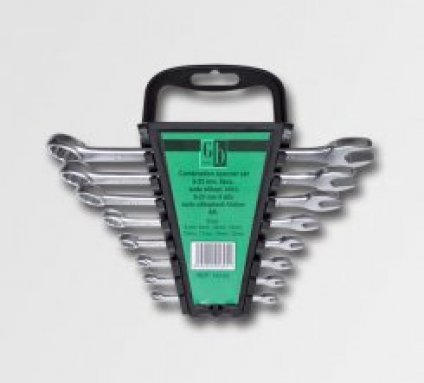 Sada očkopl.klíčů 6-22 mm 8 dílů matný chrom