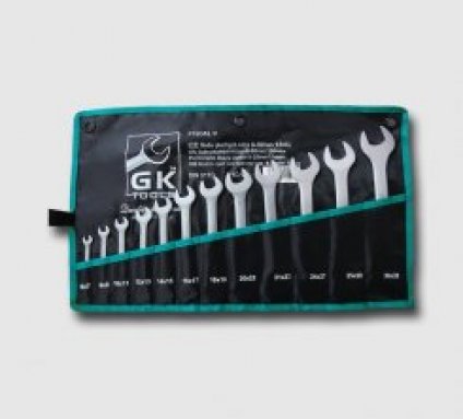 Sada plochých klíčů 6-32 mm 12 dílů mat.chrom-obal