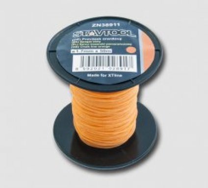 Provázek 50 m, 2 mm, oranžový