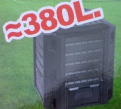 Kompostér 380 l černý h15239 zahrada