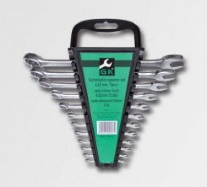 Sada očkopl.klíčů 6-22 mm 12 dílů matný chrom