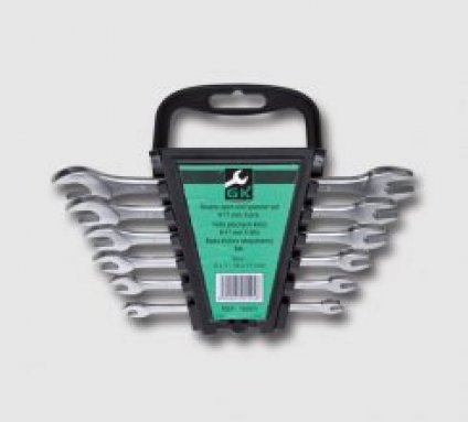 Sada plochých klíčů 6-17 mm 6 dílů matný chrom