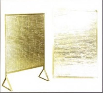 Zástěna velká se stojánkem 111x61cm 38251 kouřovina